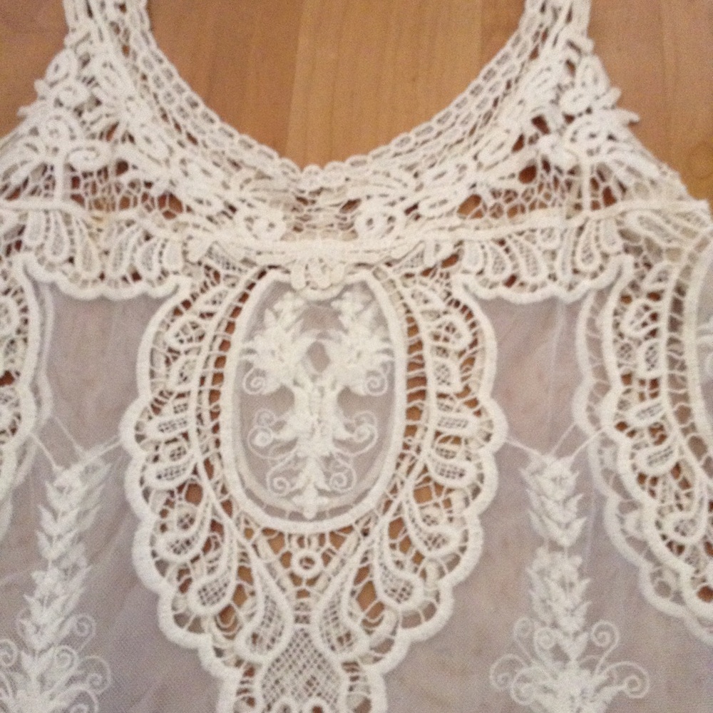 Embroidered Lace Top